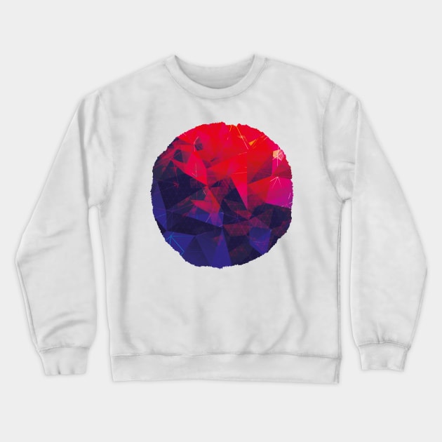 Geometric Super Moon Crewneck Sweatshirt by Chairboy